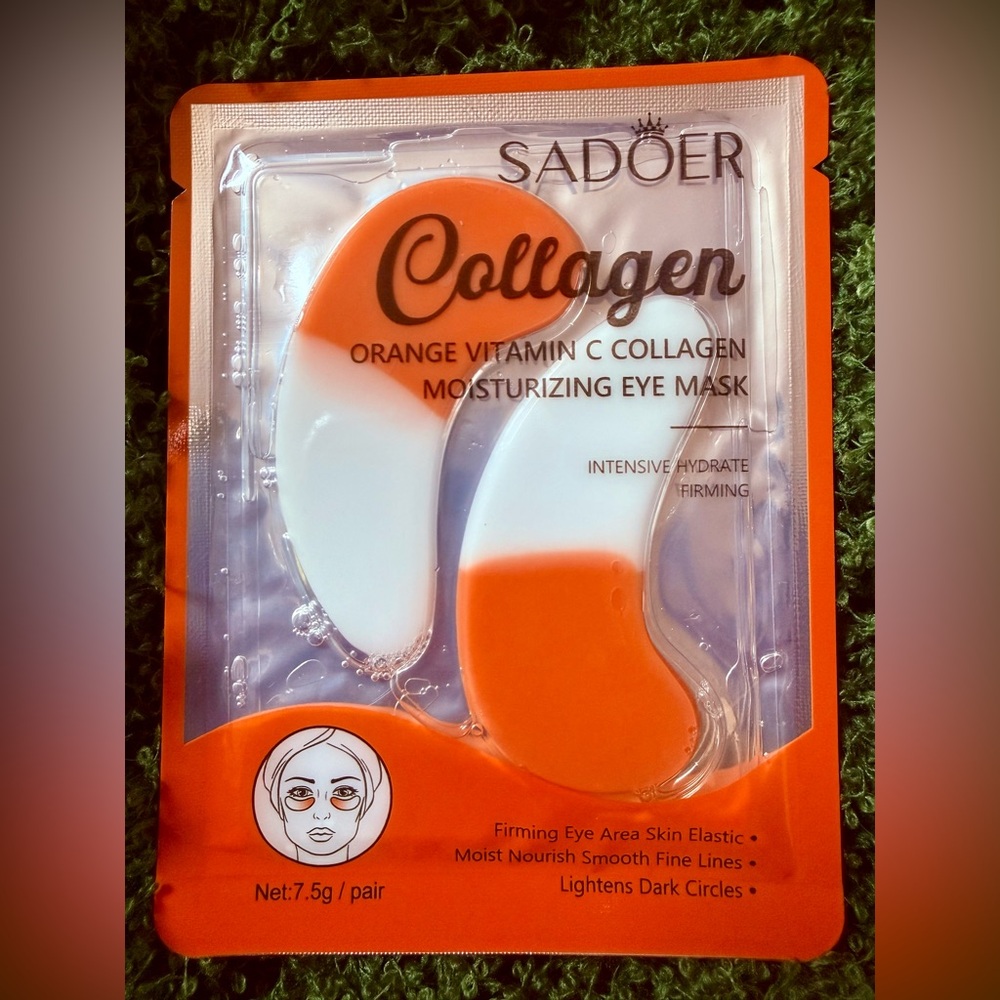 ๐ Sadoer Orange Vitamin C Collagen Intense Hydration Moisturizing Eye Mask Gels!